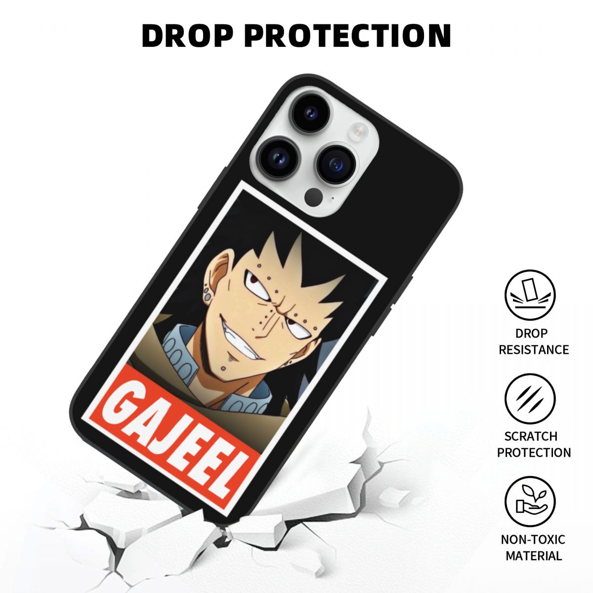 Iron Dragon Guardian – Gajeel Redfox Fairy Tail iPhone case