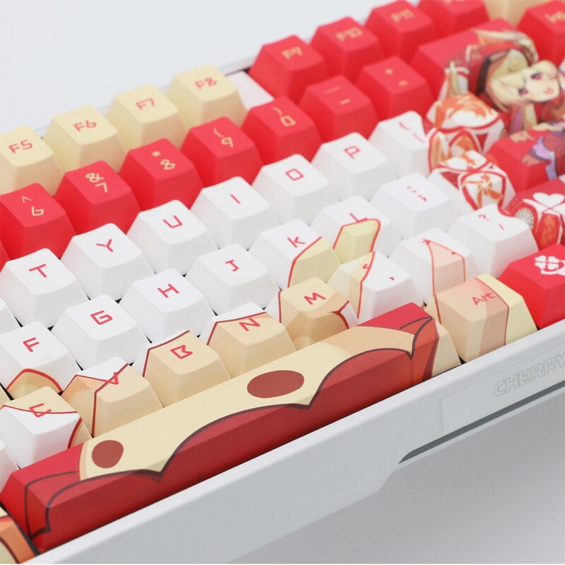 Divine Fusion: Genshin Impact MX3.0S Yae Miko Mechanical Keyboard