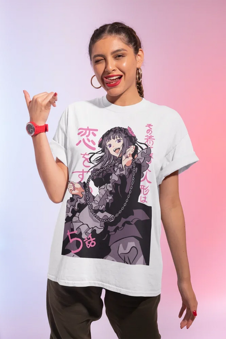 Here at Everythinganimee we have only the best anime merch! Free Global Shipping.
Celebrate your love for My Dress-Up Darling with this stunning Marin Kitagawa T-Shirt. 