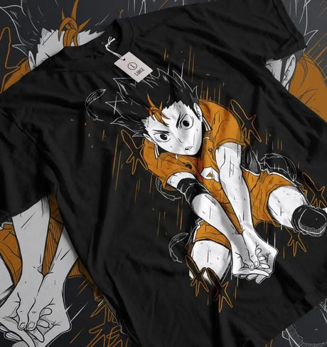 This tee captures the magic of Yu Nishinoya. If you're looking for more Haikyuu merch, we have it all! Check out our anime merch now—free shipping!