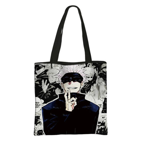 This canvas bag is a labor of love, to capture love of your anime characters. If you are looking for more Jujutsu Kaisen Merch, We have it all! | Check out all our Anime Merch now!