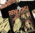 Here at Everythinganimee we have the best anime shirts in the world. Ignite your passion for Demon Slayer with this fierce Kyojuro Rengoku shirt, celebrating the iconic Flame Pillar in bold design.