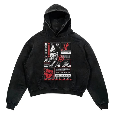 This hoodie carries the fierce spirit of the anime's beloved characters. | If you are looking for more Attack of Titan Merch, We have it all! | Check out all our Anime Merch now!