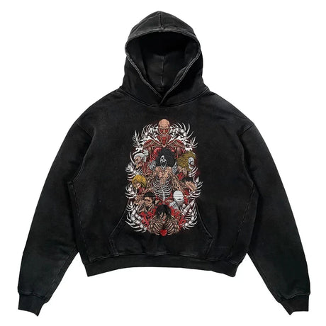 This hoodie carries the fierce spirit of the anime's beloved characters. | If you are looking for more Attack of Titan Merch, We have it all! | Check out all our Anime Merch now!