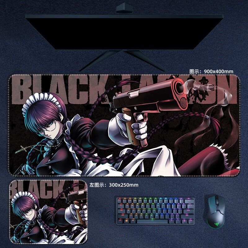 Black Lagoon Mouse Pads