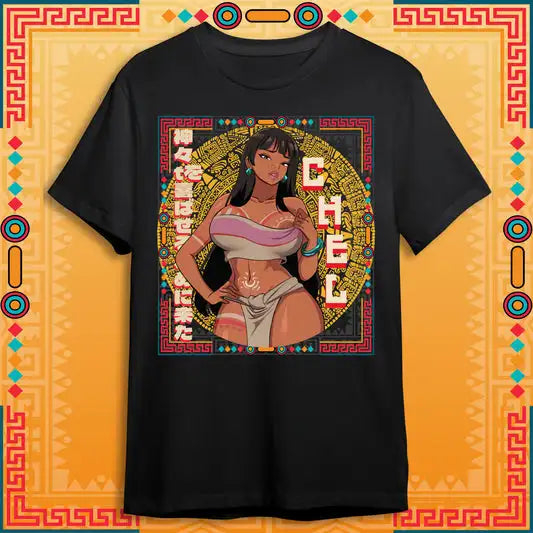 Here at Everythinganimee we have the best anime shirts in the world.
Step into the golden age of adventure with this bold and captivating Chel tee, inspired by one of the most iconic characters from animated explorations. 