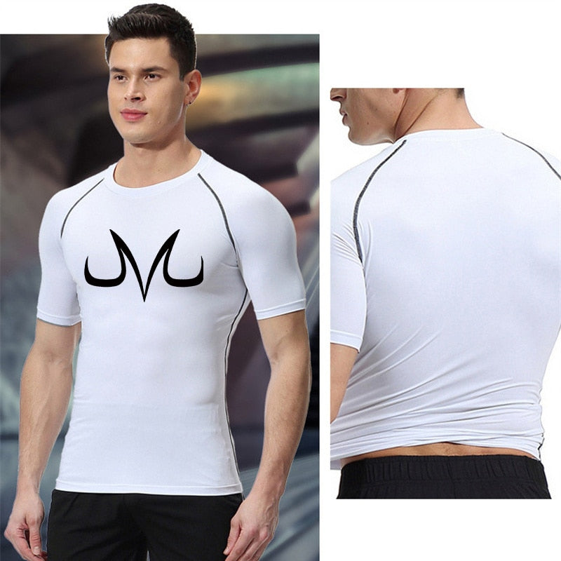 Dragon Ball Z Majin Vegeta Compression Shirt - Quick Dry Athletic Tees