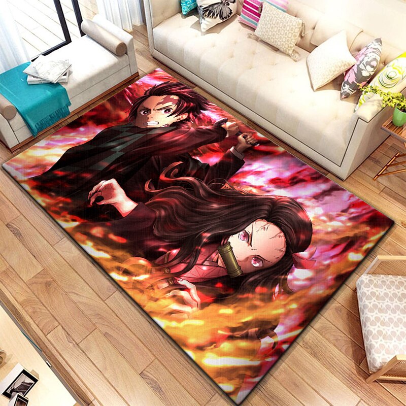 Demon Slayer Beautiful Painting Carpet