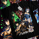 Here at Everythinganimee we have the best anime shirts in the world. Unleash the magic with this vibrant Black Clover Squad Tee featuring the main cast of your favorite anime.