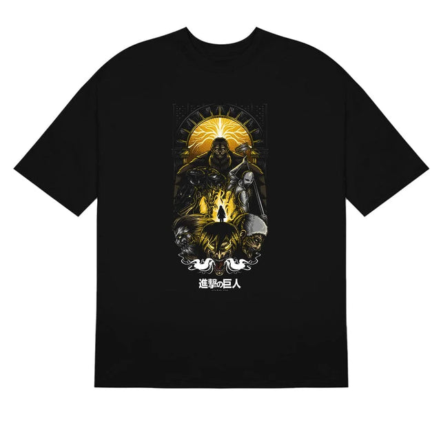 Here at Everythinganimee we have the best anime shirts in the world.
Embrace the epic conclusion of Attack on Titan with this Final Stand Tee. Featuring an intense, detailed design of key characters in a dramatic battle scene, this shirt captures the powerful essence of the series.