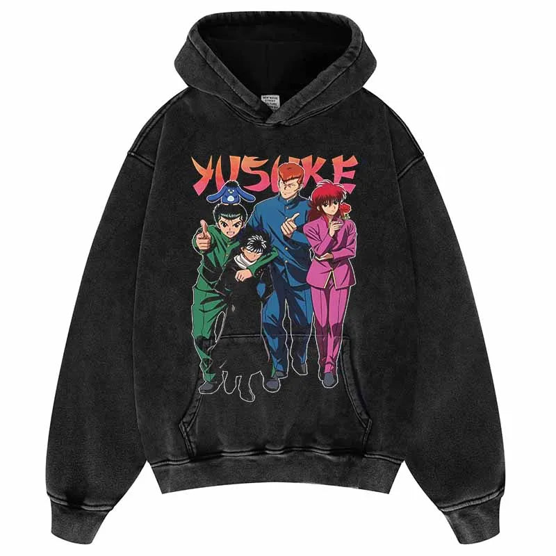 This Hoodie celebrates the beloved YuYu series, ideal for both Autumn & Winter. | If you are looking for more YuYu Hakusho Merch, We have it all! | Check out all our Anime Merch now!