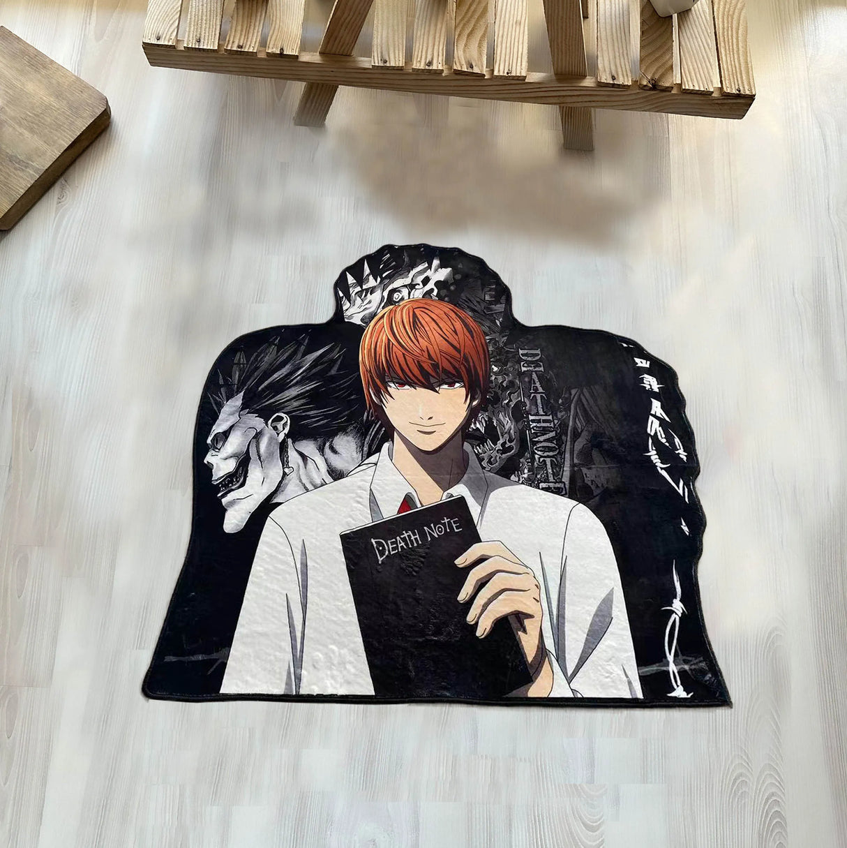 Make a statement right at your doorstep with the Death Note Light Yagami Doormat. If you are looking for more Death Note Merch, We have it all! | Check out all our Anime Merch now!