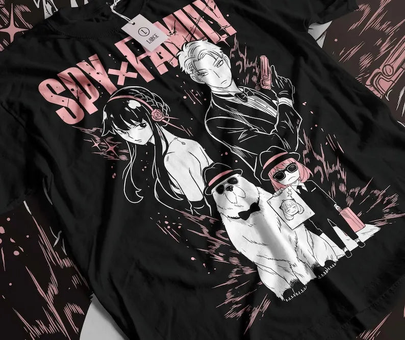 Here at Everythinganimee we only have the best shirts in the world! Unleash your inner cuteness with the Spy X Family Tee, featuring an iconic, vibrant design from Spy X Family that anime fans will instantly recognize. 