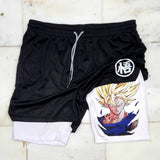 Dragon Ball Z 2-in-1 Sports Shorts – Train Like a Saiyan