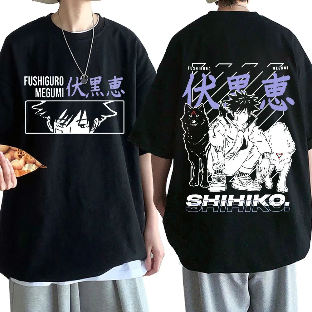 Ugrade your wardrobe with our Fushiguro Megumi Shirt | If you are looking for more Jujutsu Kaisen Merch, We have it all! | Check out all our Anime Merch now!