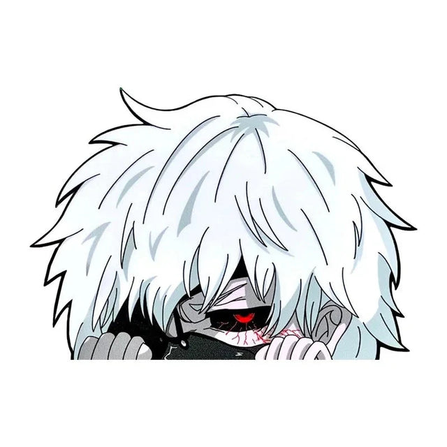 Here at Everythinganimee we have only the best anime merch! Free Global Shipping.
Embrace the dark and mysterious aura of Ken Kaneki from the acclaimed anime Tokyo Ghoul with this waterproof DIY decal sticker! Featuring a detailed and intense depiction of Kaneki in his ghoul form, this sticker is a must-have for fans of the series.