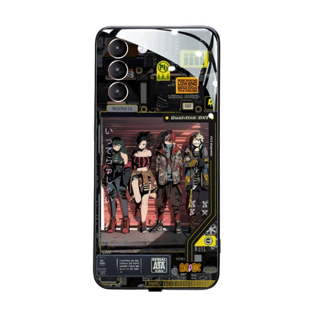 This case showcases a full panel ensemble of characters straight out of a cyberpunk narrative. If you are looking for more Anime Merch, We have it all! | Check out all our Anime Merch now!
