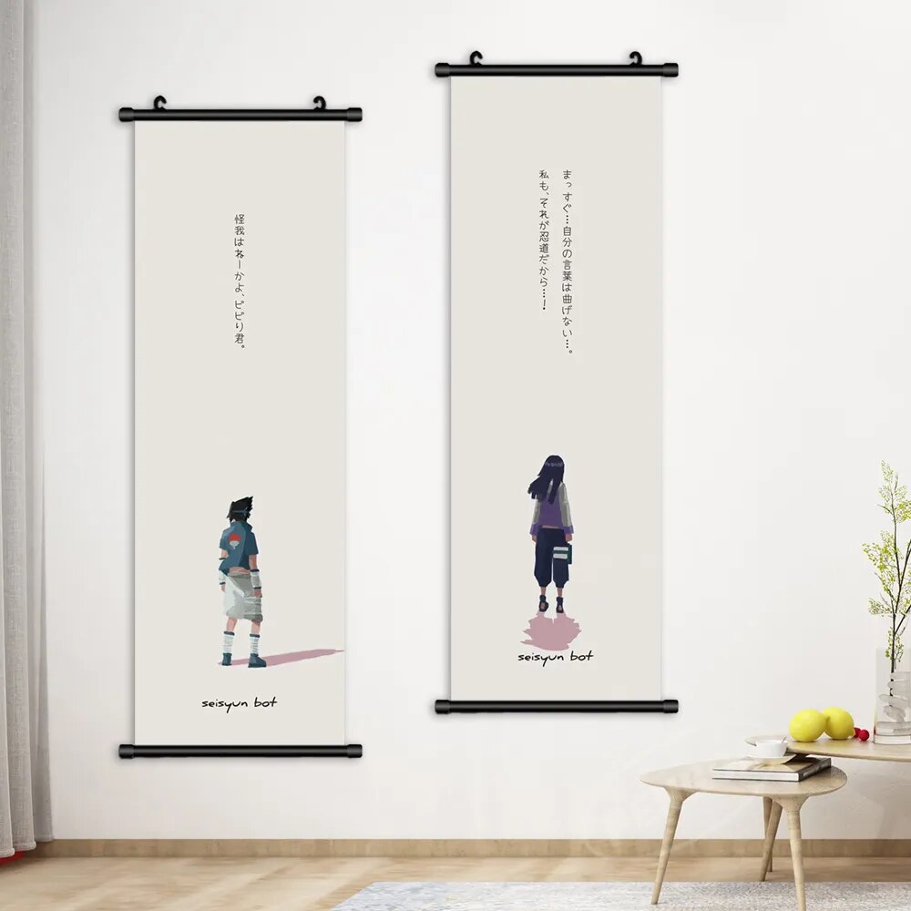 Minimalist Naruto Canvas Wall Scrolls