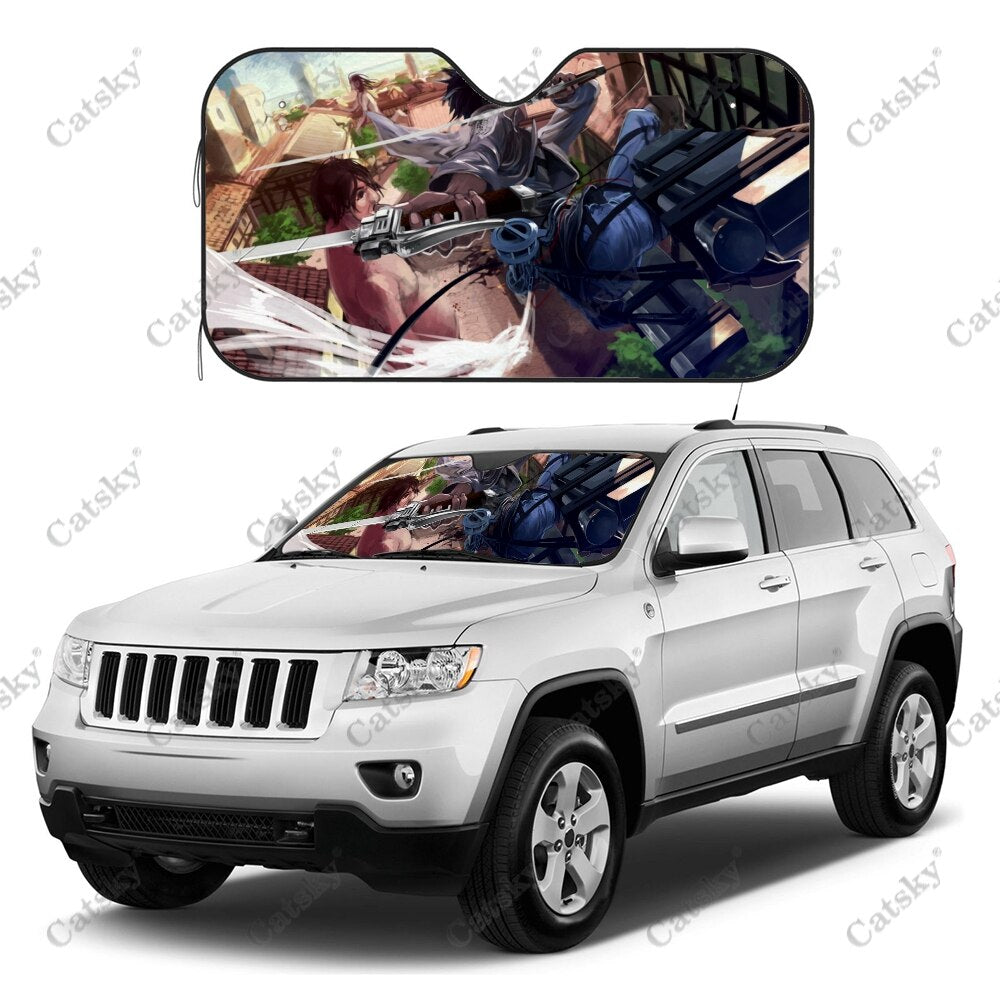 Attack On Titan Windshield Sun Shade Visor