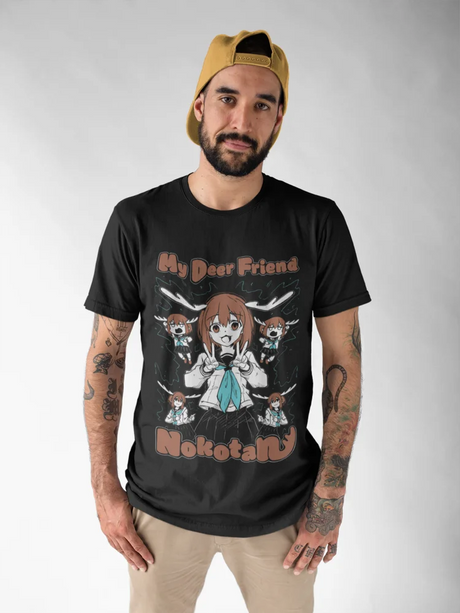 This tee captures the magic of Nokotan. If you're looking for more My Deer Friend Nokotan merch, we have it all! Check out our anime merch now—free shipping!