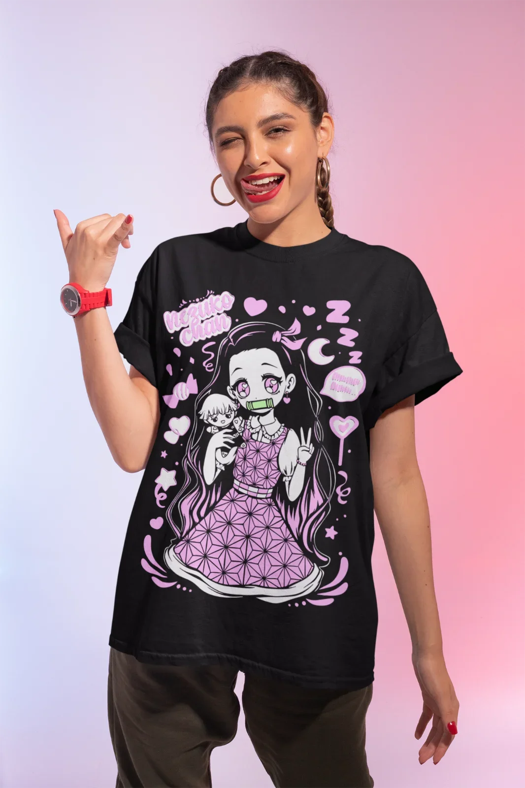 Kawaii Nezuko Kamado T-Shirt