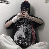 Goth Anime Oversized Tees