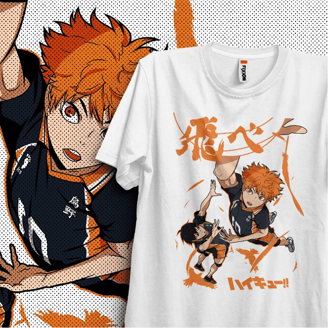 Immerse yourself in this striking Shōyō Tee, perfect for anime fans. Looking for more Haikyu! merch? Explore our full collection of anime merch now!