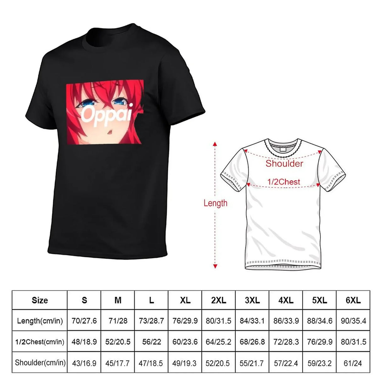 Rias Gremory Oppai T-Shirt - High School DxD