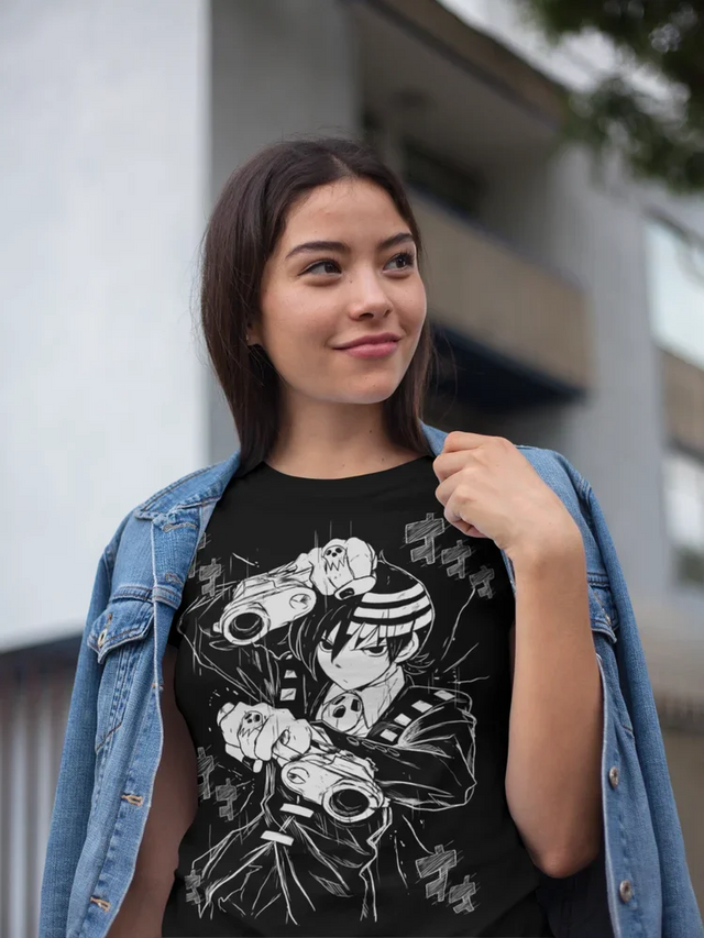 Here at Everythinganimee we have only the best anime merch! Free Global Shipping.
Unleash the power of the Soul Eater with this amazing Death The Kid tee. Featuring a bold and intense design.