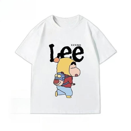 This tee captures the magic of Shinnosuke. If you're looking for more Crayon Shin-chan merch, we have it all! Check out our anime merch now—free shipping!