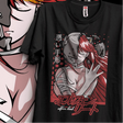 Immerse yourself in this striking Elfen Lied Tee, perfect for anime fans. Looking for more Elfen Lied merch? Explore our full collection of anime merch now!