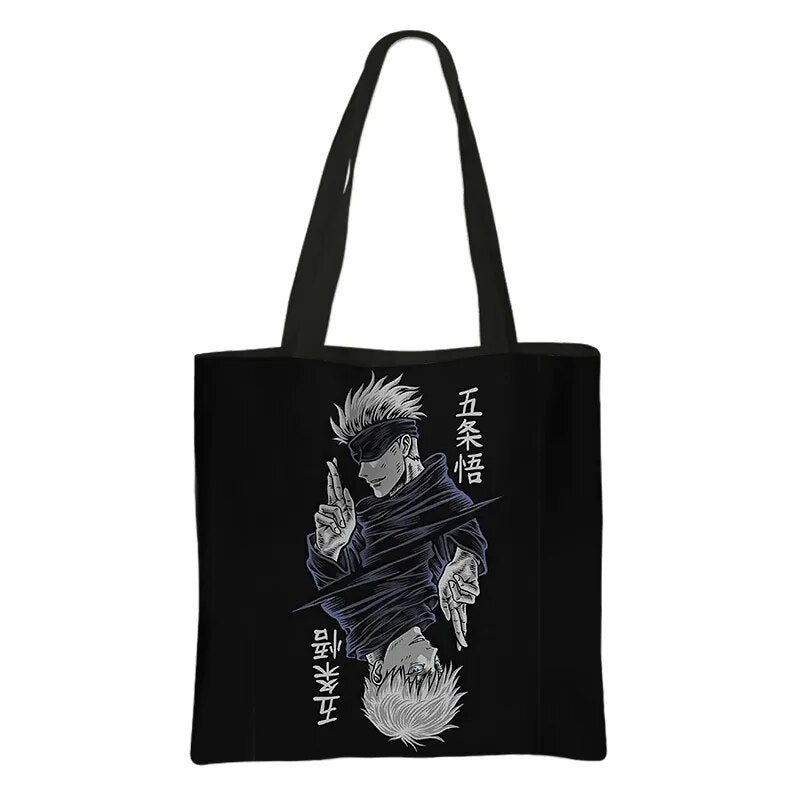 This canvas bag is a labor of love, to capture love of your anime characters. If you are looking for more Jujutsu Kaisen Merch, We have it all! | Check out all our Anime Merch now!