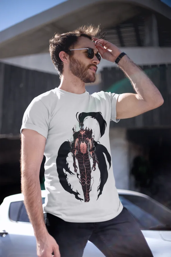 This tee captures the magic of Shadow Monarch. If you're looking for more Solo Leveling merch, we have it all! Check out our anime merch now—free shipping!