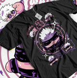 This tee captures the magic of Satoru Gojo. If you're looking for more Jujutsu Kaisen merch, we have it all! Check out our anime merch now—free shipping!