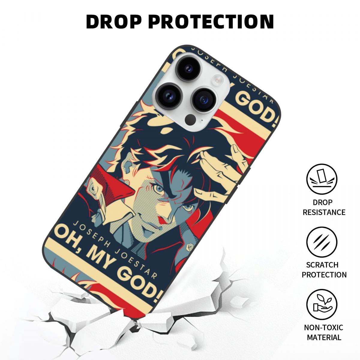 Ensure your devices is protected at all times! Get your iPhone case now! | Show of your love with our JoJo's Bizarre Adventure Anime iPhone case | If you are looking for more JoJo's Bizarre Adventure Merch , We have it all! | Check out all our Anime Merch now!