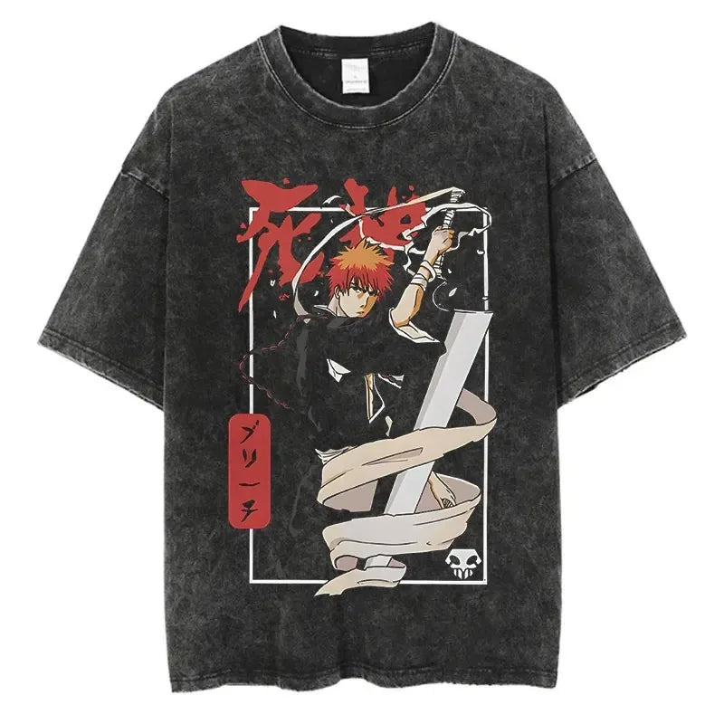 Immerse yourself in this striking Bleach Tee, perfect for anime fans. Looking for more Bleach merch? Explore our full collection of anime merch now!