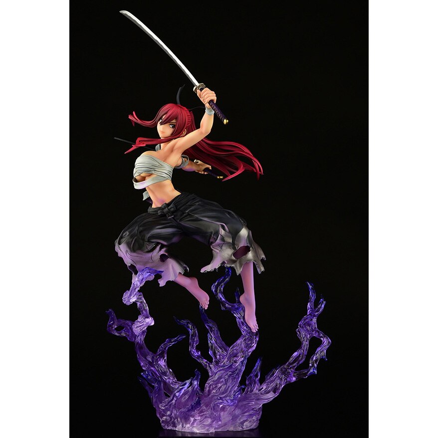 Experience Erza in a dynamic combat pose, sword ready and armor shining, in this exquisite figurine. If you are looking for more Fairy Tail Merch, We have it all! | Check out all our Anime Merch now!