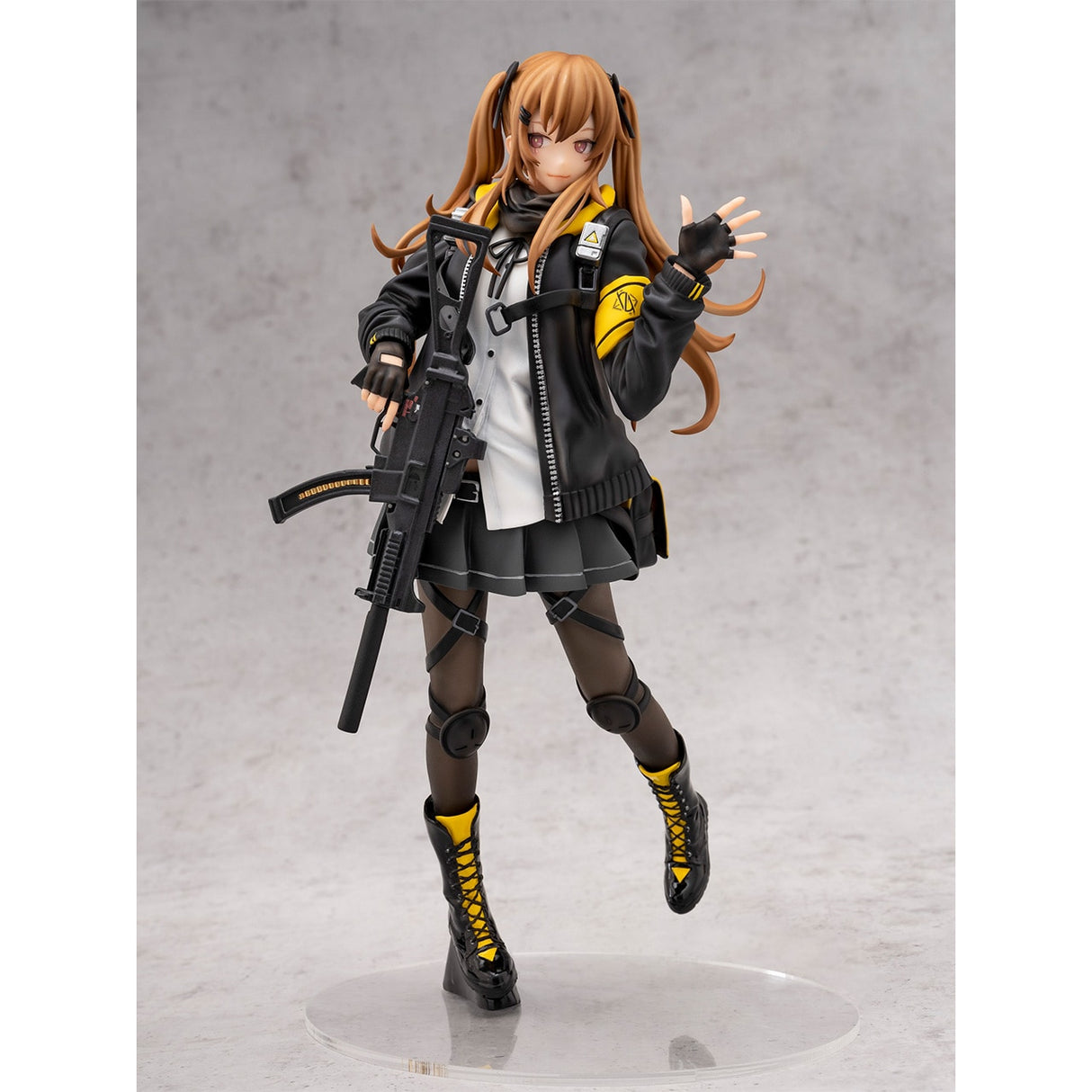 This figurine showcase of Ump9 is posed in a dynamic, battle-ready stance & strategic prowess. If you are looking for more Girls's Frontline Merch, We have it all! | Check out all our Anime Merch now!