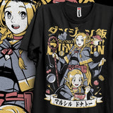 Immerse yourself in a striking Marcille Tee, perfect for anime fans. Looking for more Delicious Dungeon merch? Explore our full collection of anime merch now!