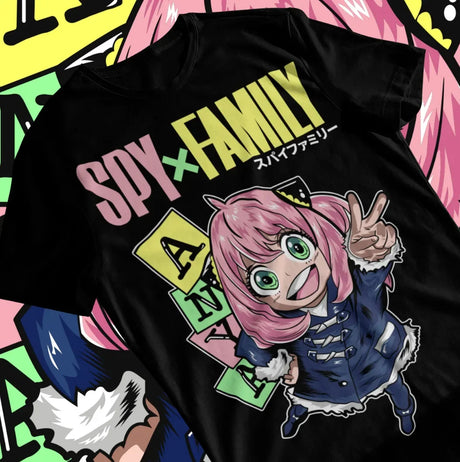 Here at Everythinganimee we have only the best anime merch! Free Global Shipping.
Show off your love for SPY x FAMILY with this adorable Anya Forger T-Shirt, available exclusively at Everythinganimee. 