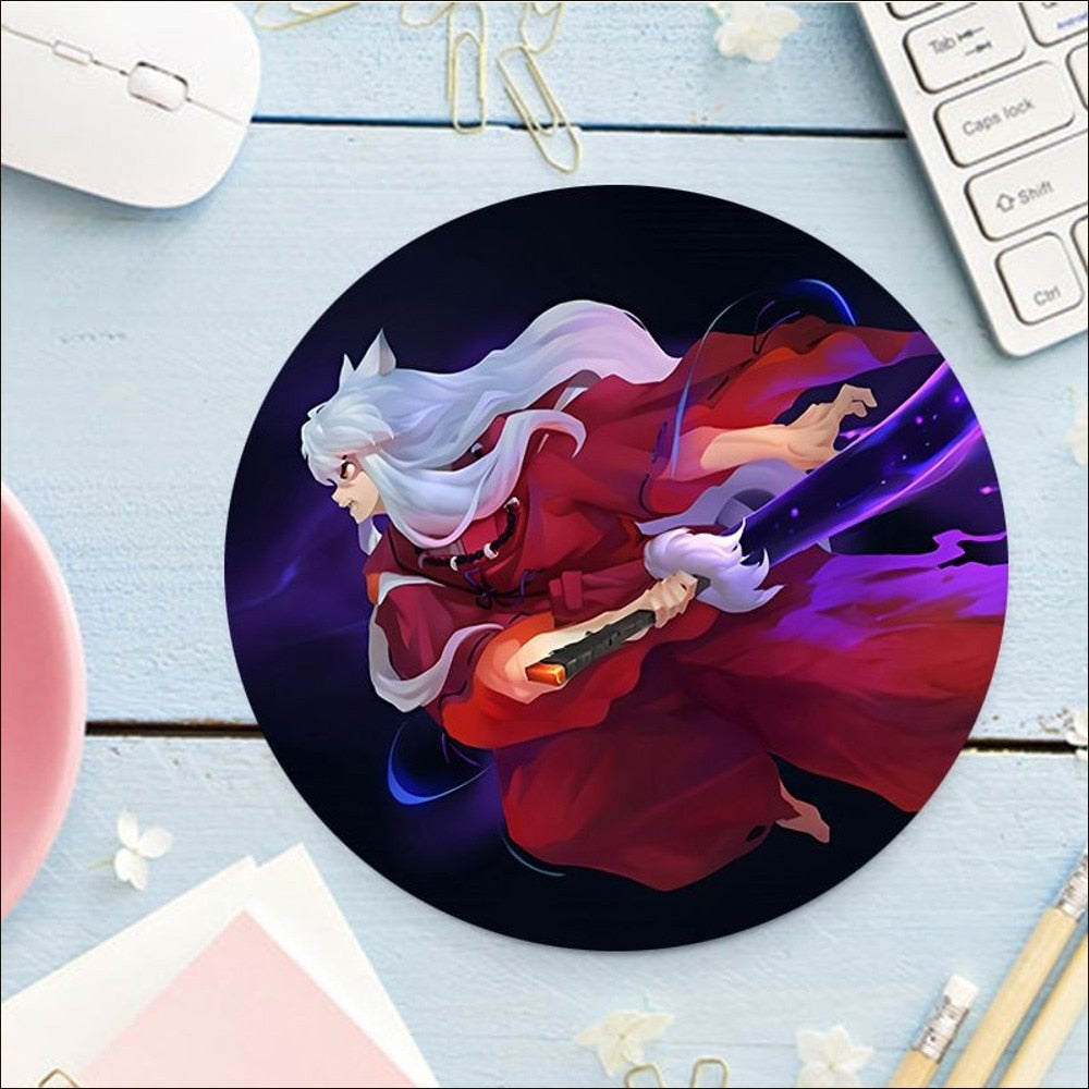 Inuyasha Round Mousepad Collection