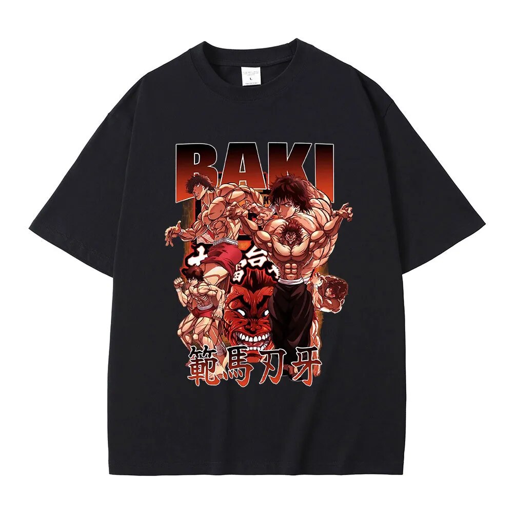 This t-shirt is designed for fans who embrace strength and determination. | If you are looking for more Baki the Grappler Merch, We have it all!| Check out all our Anime Merch now! 