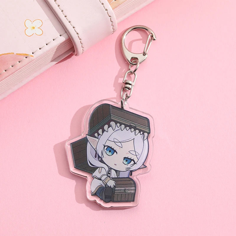 Get the newest and coolest keychains around! Our Frieren: Beyond Journey's End Acrylic Keychains | Here at Everythinganimee we have the worlds best anime merch | Free Global Shipping