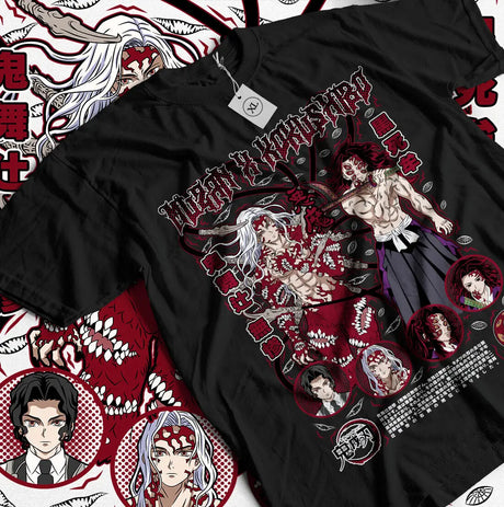 Immerse yourself in this Upper Moon tees, perfect for anime fans. Looking for more Demon Slayer merch? Explore our full collection of anime merch now!