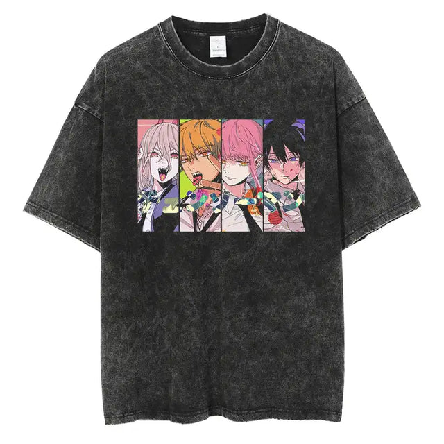 Here at Everythinganimee we have the best anime shirts in the world. 
Showcase the ultimate anime energy with this Chainsaw Man Squad Tee.