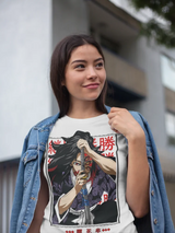 Immerse yourself in this striking Kokushibo Tee, perfect for anime fans. Looking for more Demon Slayer merch? Explore our full collection of anime merch now!