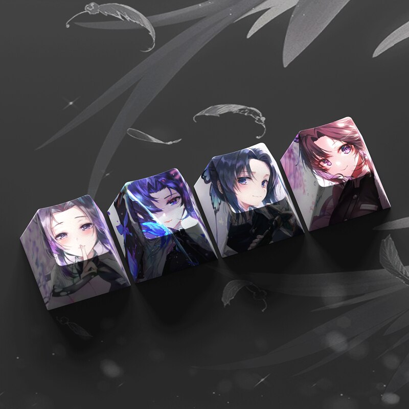 4-Piece Demon Slayer Keycaps Set