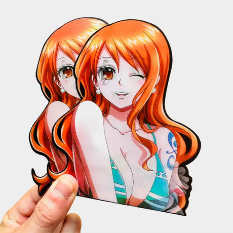 Each sticker showcases Nami range of dynamic poses, capturing her glowing spirit. If you are looking for more One Piece Merch, We have it all! | Check out all our Anime Merch now!