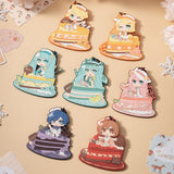 Hatsune Miku Keychain Pendant - Vocaloid Cosplay Rubber Key Chain Ring