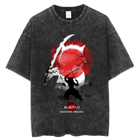 Anime TShirt Men Women Demon Slayer Manga Printed Tshirts 100%Cotton for Summer Harajuku Gothic Streetwear Casual Tops Tees, everythinganimee